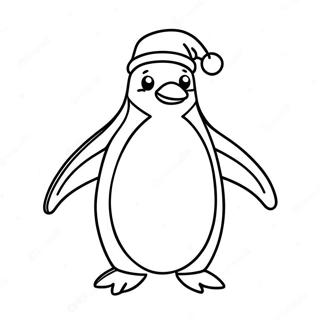 Christmas Penguin Coloring Page 70333-56375