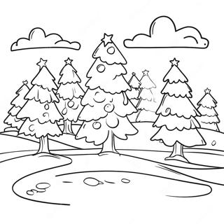 Christmas Tree Farm Coloring Page 70343-56382