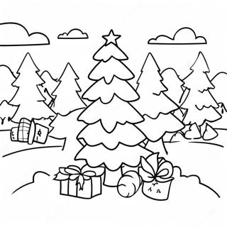 Christmas Tree Farm Coloring Page 70343-56383