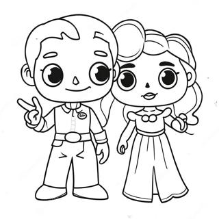 Funko Pop Disney Coloring Page 70353-56391