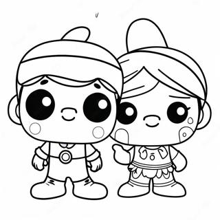 Adorable Funko Pop Disney Characters Coloring Page 70354-56394