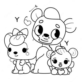 Adorable Funko Pop Disney Characters Coloring Page 70354-56395