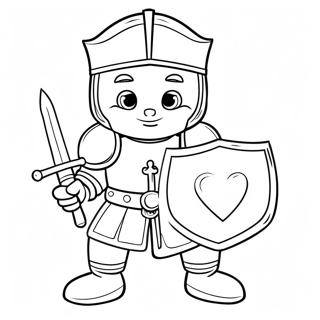 Mike The Knight In Shining Armor Coloring Page 70374-56406