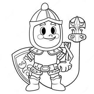 Mike The Knight In Shining Armor Coloring Page 70374-56407