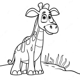 Melman Madagascar Coloring Pages