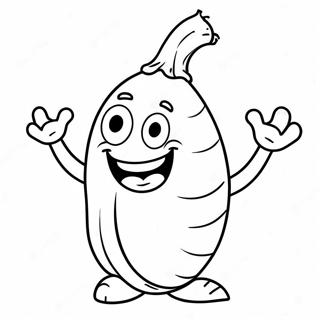 Funny Sweet Potato Character Coloring Page 70454-56482