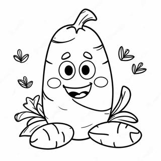 Funny Sweet Potato Character Coloring Page 70454-56483