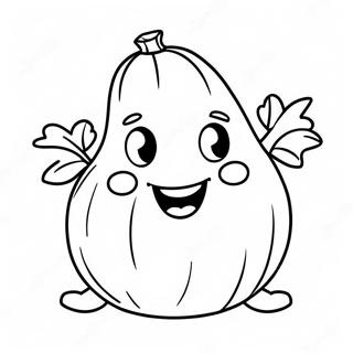 Funny Sweet Potato Character Coloring Page 70454-56484