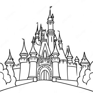 Enchanting Disney Castle Coloring Page 70464-56476