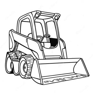 Skid Steer Construction Vehicle Coloring Page 7046-5730