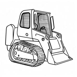 Skid Steer Construction Vehicle Coloring Page 7046-5731