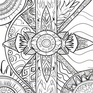 Navajo Pattern Coloring Page 70473-56478