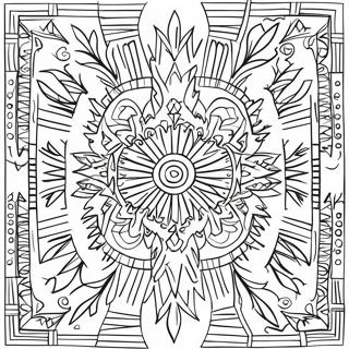 Navajo Pattern Coloring Page 70473-56480