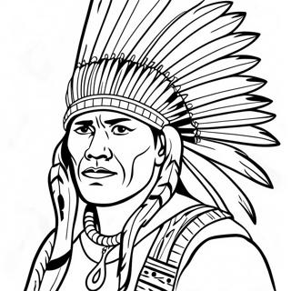 Navajo Warrior Coloring Page 70474-56487