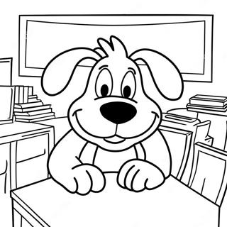 Goofy Classroom Coloring Page 70493-56496