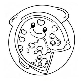 Cute Chibi Pizza Coloring Page 70504-56506