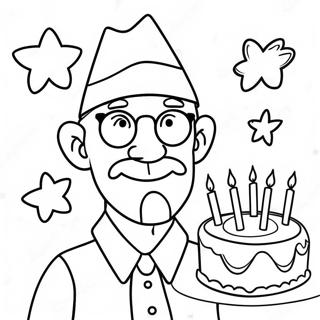 Funny Birthday Papa Coloring Page 70514-56517