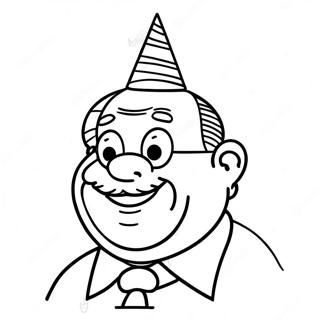 Funny Birthday Papa Coloring Page 70514-56519