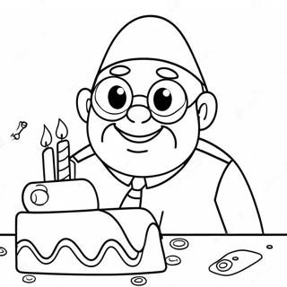 Funny Birthday Papa Coloring Page 70514-56520