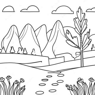 Scandinavian Landscape Coloring Page 70573-59446