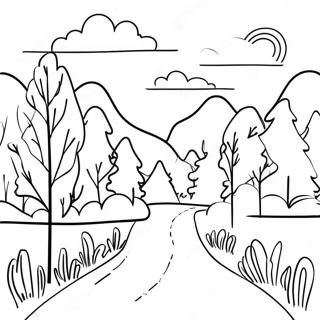 Scandinavian Landscape Coloring Page 70573-59447