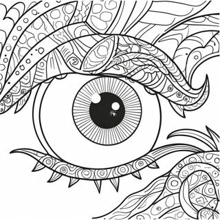 Mystical Dragon Eye Coloring Page 70594-56578