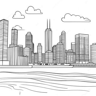 Chicago Skyline Coloring Page 70604-56585