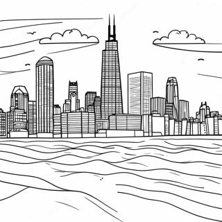 Chicago Skyline Coloring Page 70604-56586