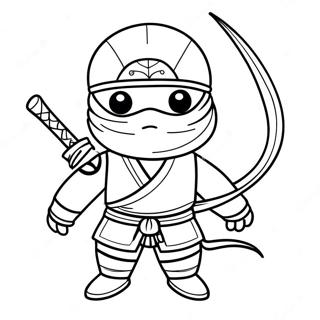 Hello Ninja Coloring Pages