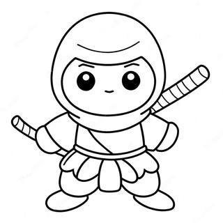 Hello Ninja Coloring Pages