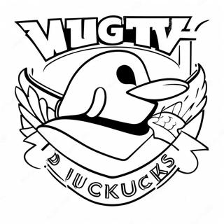 Mighty Ducks Logo Coloring Page 70643-56620