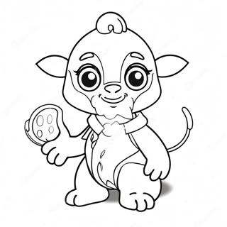 Cute Mrze Character Coloring Page 70654-56625