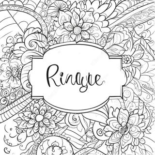 Personalized Name Coloring Page 7066-5758