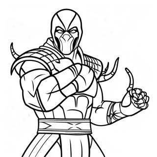 Mortal Kombat Scorpion Coloring Pages