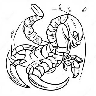 Scorpion With Fire Powers Coloring Page 70674-56646