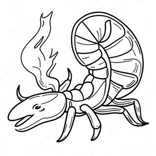 Scorpion With Fire Powers Coloring Page 70674-56647