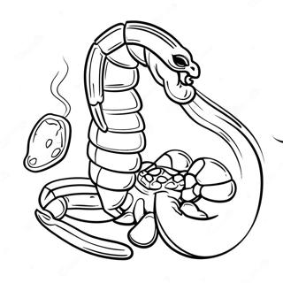 Scorpion With Fire Powers Coloring Page 70674-56648