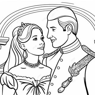 Majestic Royal Couple Coloring Page 70694-56658