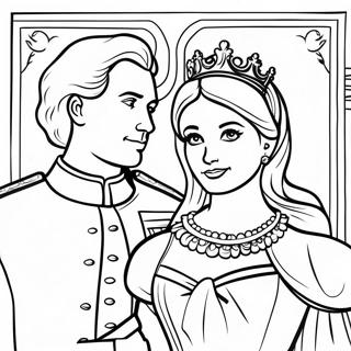 Majestic Royal Couple Coloring Page 70694-56660