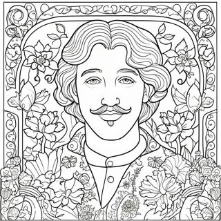 William Morris Art Nouveau Coloring Page 70714-56672