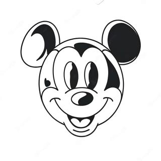 Mickey Mouse Face Coloring Page 70723-56678