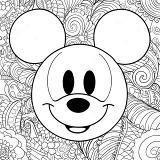 Mickey Mouse Face Coloring Page 70723-56679