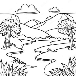 Land Coloring Pages