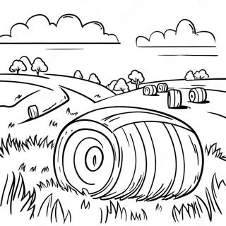 Hay Coloring Pages