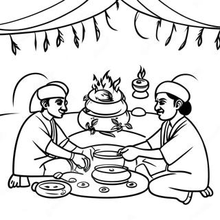 Pongal Festival Celebration Coloring Page 70803-56737