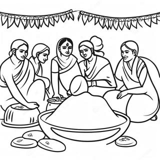 Pongal Festival Celebration Coloring Page 70803-56738