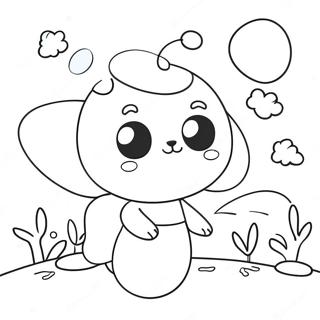 Cute Bee And Puppycat Adventure Coloring Page 70824-56766