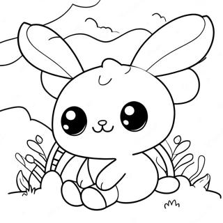 Cute Bee And Puppycat Adventure Coloring Page 70824-56768