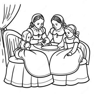 Little Women Coloring Page 70833-56762