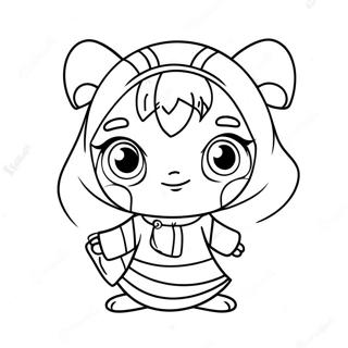 Cute Xiao Character Coloring Page 70854-56787